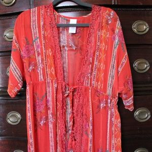 Red Kimono/Cover Up